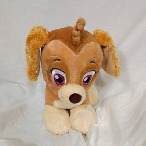 EUC Build A Bear Skye Paw Patrol Plush Dog  Stuffed Animal Toy Pink Eyes BABW 21